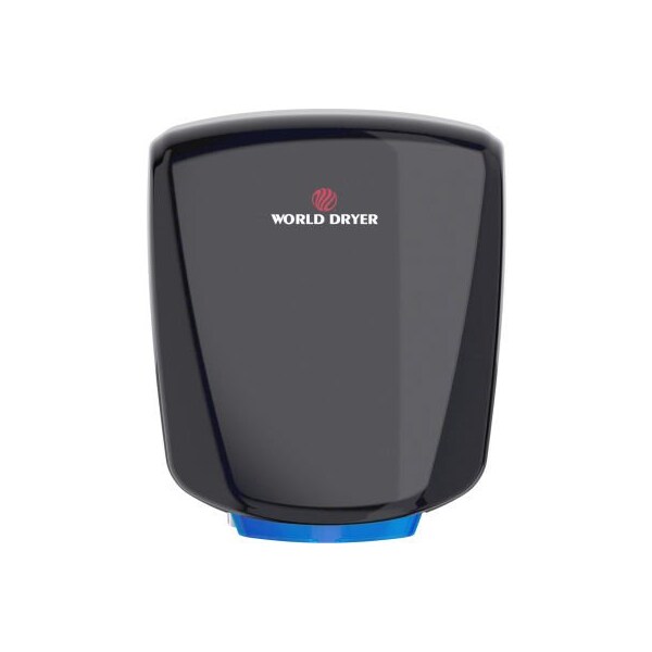 World Dryer VERDEdri Hi-Speed Hand Dryer, ADA Compliant, Black Aluminum, 120-277V Q-162A2 - main